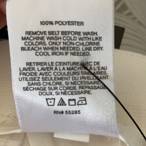 Express High Waisted Textured Belted Ankle Pant - Picture 11 of 12